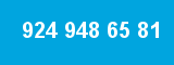 924 948 65 81 924 948 65 81